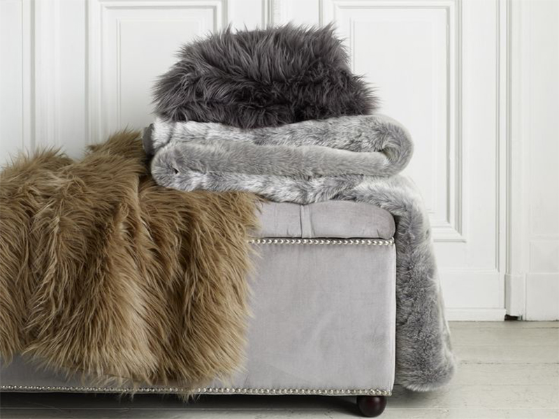 born furniture winter home decor ottoman throw