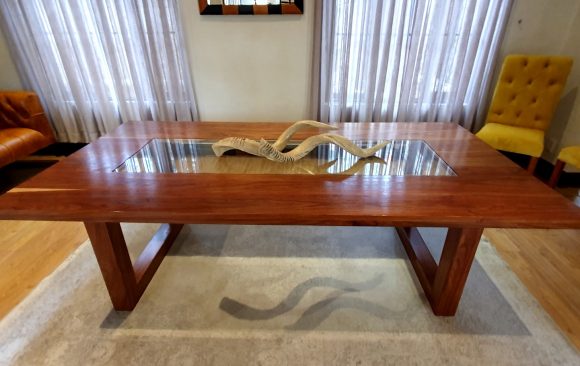 Glass Insert Dining Table