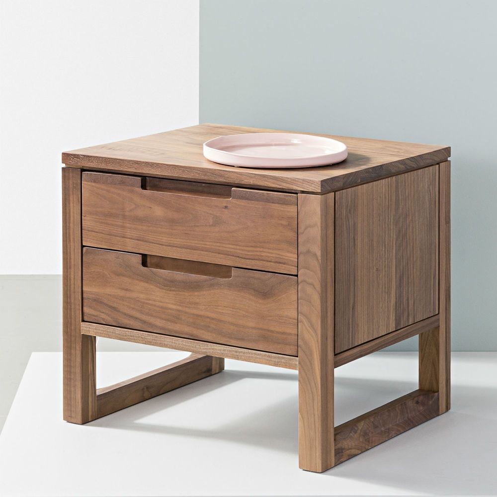 Born Furniture Pedestal Nightstand nightstand wood pedestal