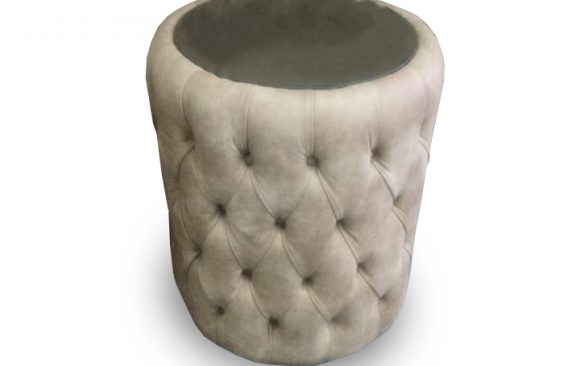 Round Tufted Pedestal
