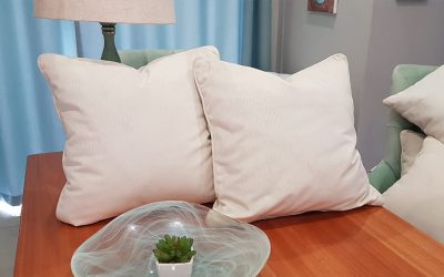 White Fabric Scatter Cushion
