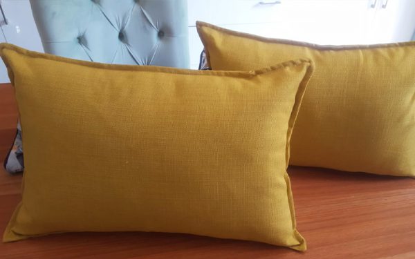 Born Furniture Mustard Fabric Scatter Cushion